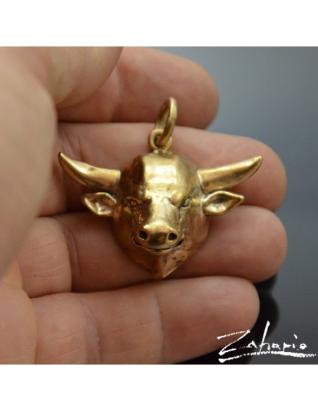 Pendant Bull's Head Bronze