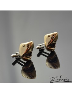 Spinki Szczęki Rekiny Brąz