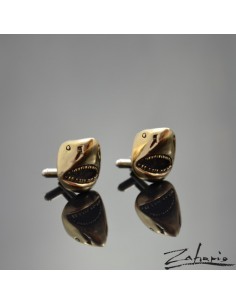 Spinki Szczęki Rekiny Brąz 2