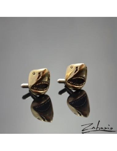 Spinki Szczęki Rekiny Brąz