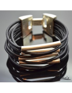 Bracelet Stairs To Haven Black Silver 2