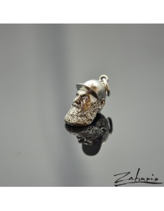 Pendant Bearded Thug Silver 2