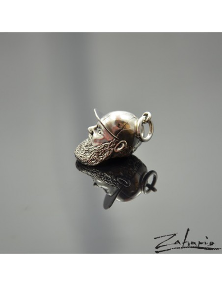 Pendant Bearded Thug Silver