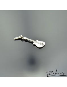 Pendant Silver Guitar
