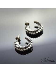 Earrings Spine Silver