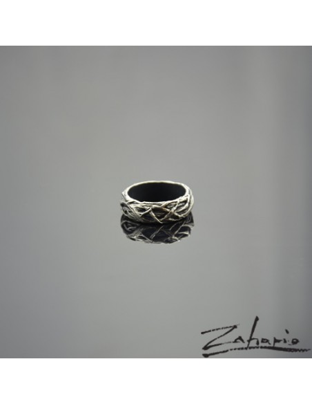 Pierścień Korzenie Srebro