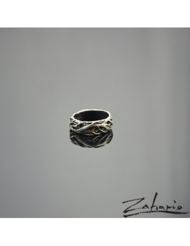 Pierścień Korzenie Srebro