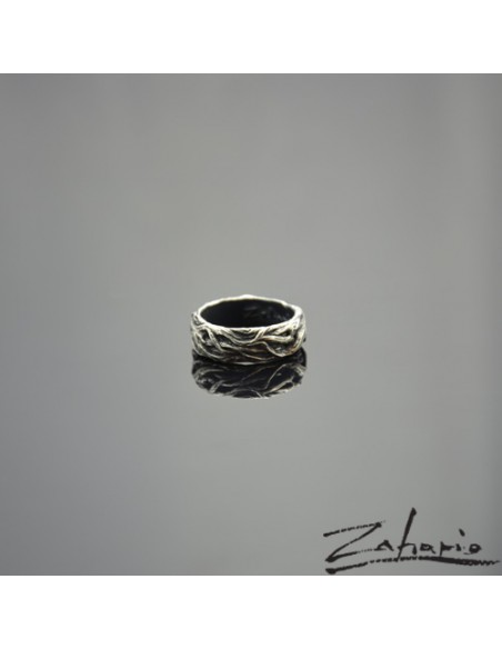Pierścień Korzenie Srebro
