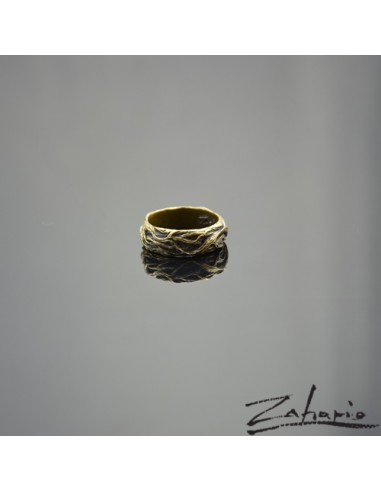 Pierścień Korzenie Brąz