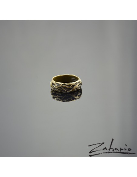 Pierścień Korzenie Brąz