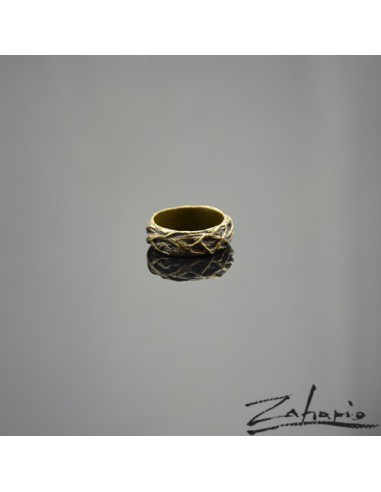 Pierścień Korzenie Brąz