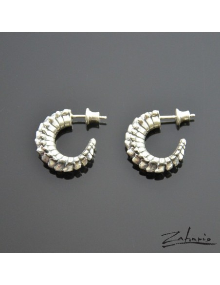 Earrings Spine Silver