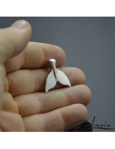 Pendant Whale Tail Silver 2