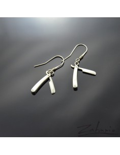 Earrings Razor Silver