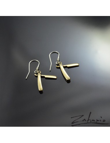 Earrings Razor Bronze