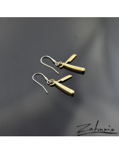 Kolczyki Brzytwa Brąz 2