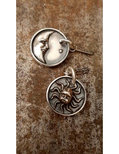 Pendant Watchman Day and Night Silver