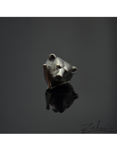 Ring Bear with Razor Silver