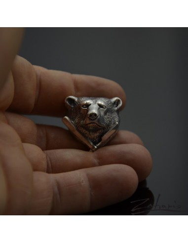 Ring Bear with Razor Silver