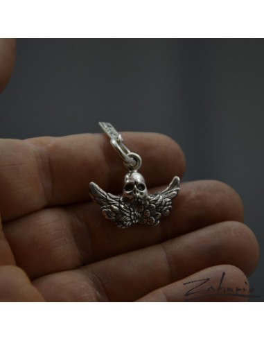 Wisior Czacha ze Skrzydłami Srebro