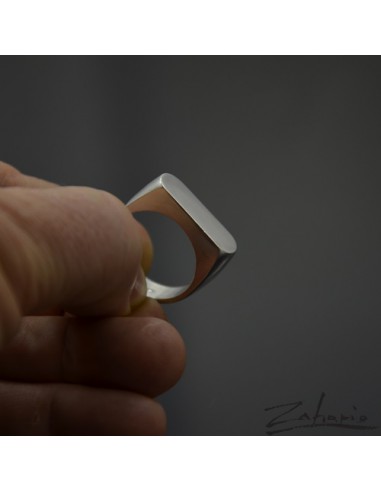 Pierścień Geometric Srebro