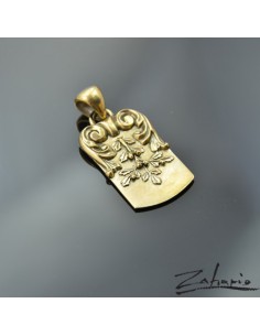 Pendant Dogtag Acanthus Oak Bronze 2