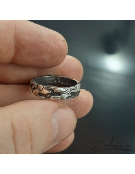 Obrączka Camo Srebro