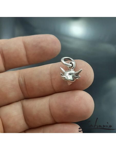 Pendant Bull Small Silver