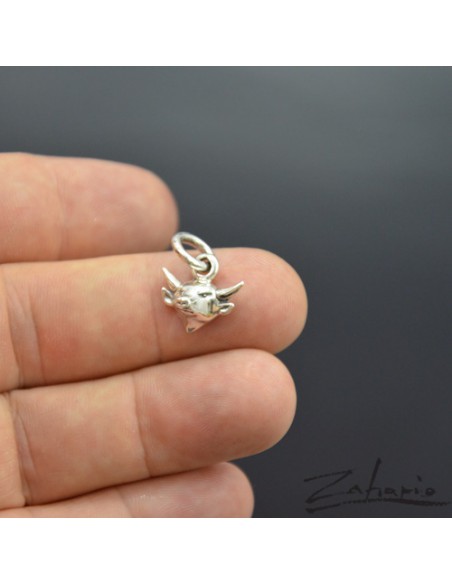 Pendant Bull Small Silver