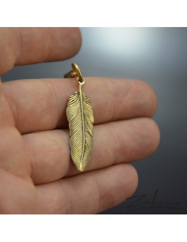 Pendant Feather Bronze