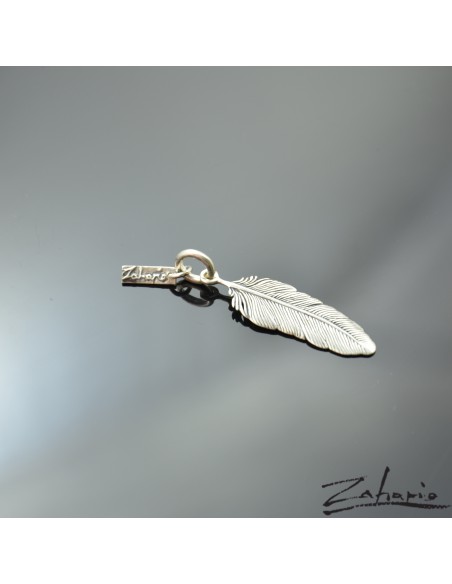 Pendant Feather Silver