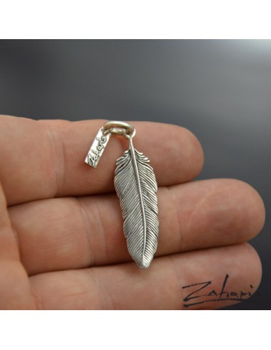 Pendant Feather Silver