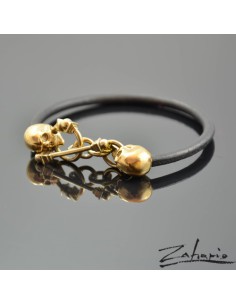 Skulls Bronze Bracelet