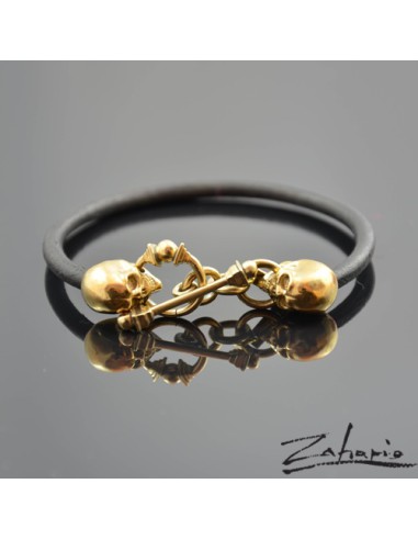 Skulls Bronze Bracelet