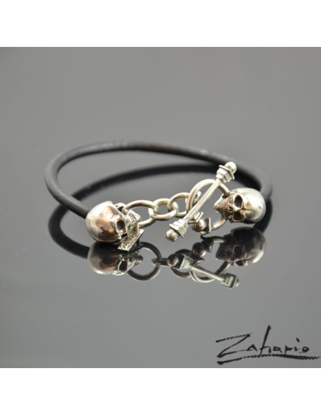 Skulls Silver Bracelet