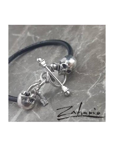 Skulls Silver Bracelet