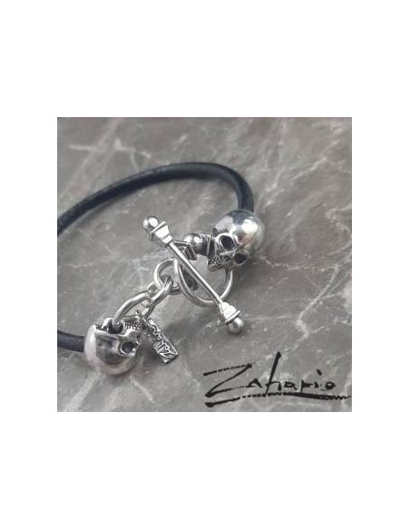 Skulls Silver Bracelet