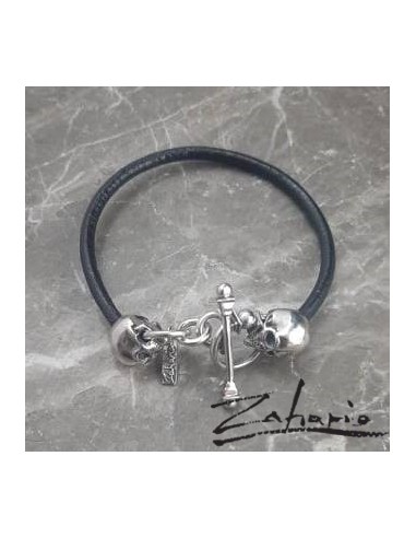 Skulls Silver Bracelet