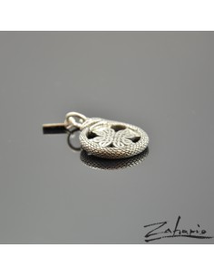Pendant Uroboros with Celtic Cross Silver 2