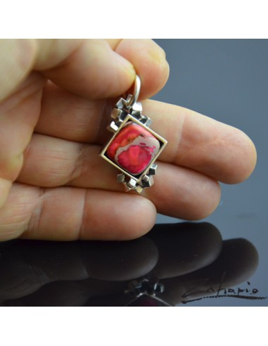 Pendant Pink Jasper Silver