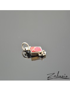 Pendant Pink Jasper Silver 2