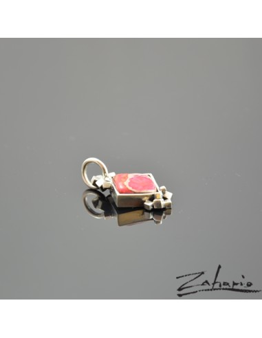 Pendant Pink Jasper Silver