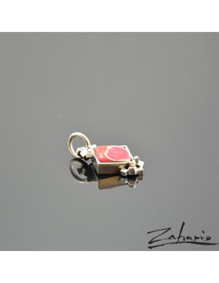 Pendant Pink Jasper Silver