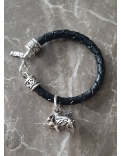 Bransoletka Latająca Świnka Srebro 2