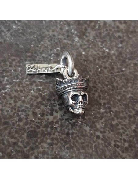 Pendant  Crowned skull Silver