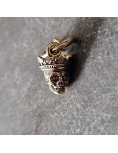 Pendant Crowned skull Bronze