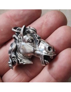 VINTAGE Handmade shops Horse Sterling Silver 925 Pendant