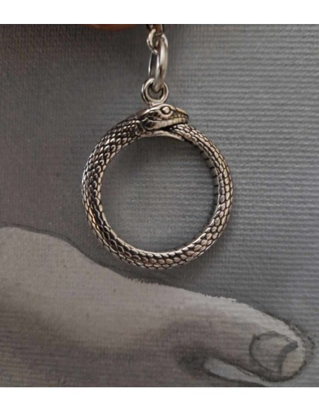 Pendant Snake Ouroboros Silver
