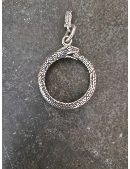 Pendant Snake Ouroboros Silver