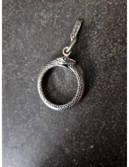 Pendant Snake Ouroboros Silver